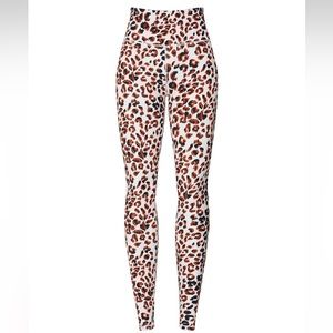 Varley Duncan Leggings Leopard Print Leggings size L